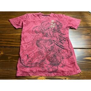 BAD BOY T-Shirt Women's Size Small Red Brasil International Fight Dragon Graphic